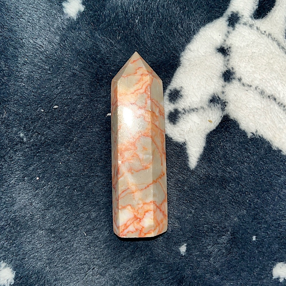 Red vein jasper tower